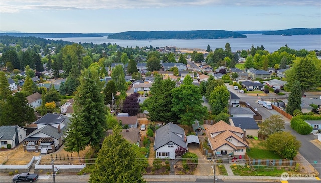 5507 N 45th St, Tacoma, WA 98407 - aerial perspective of suburban area featuring a large body of water