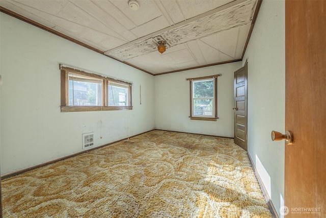 5507 N 45th St, Tacoma, WA 98407 - spare room featuring carpet and ornamental molding
