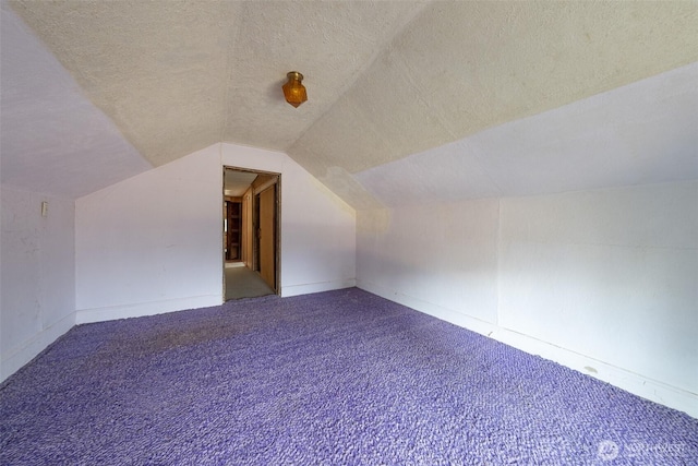 5507 N 45th St, Tacoma, WA 98407 - bonus room with carpet floors, a textured ceiling, and lofted ceiling