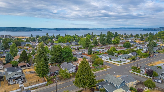 5507 N 45th St, Tacoma, WA 98407 - aerial perspective of suburban area featuring a large body of water