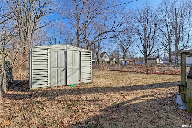 view of shed / structure