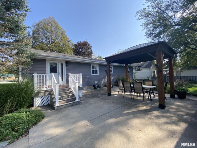 exterior space with a patio area