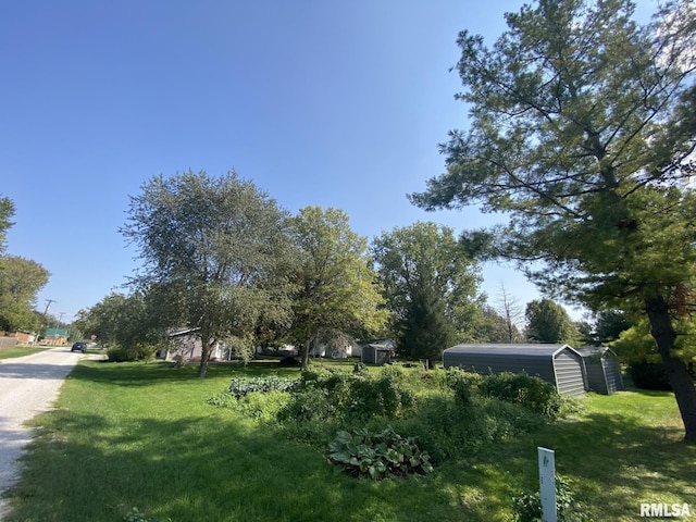 view of yard with a carport