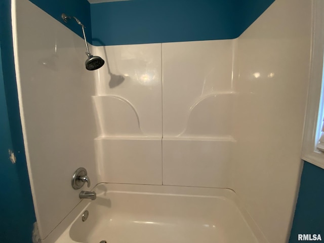 bathroom featuring bathing tub / shower combination