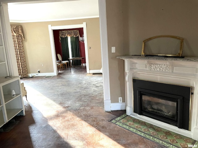 view of unfurnished living room