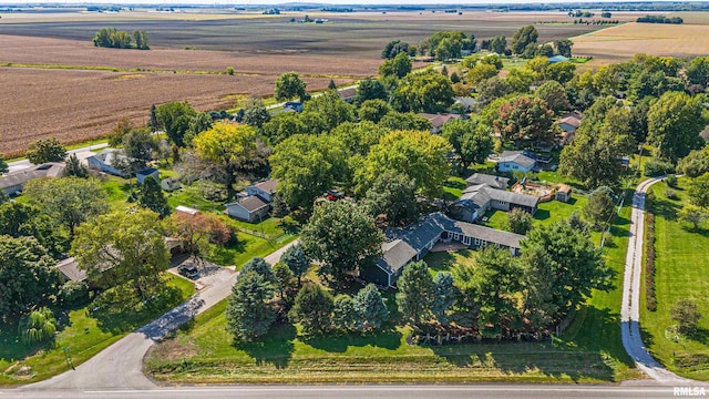 drone / aerial view featuring a rural view