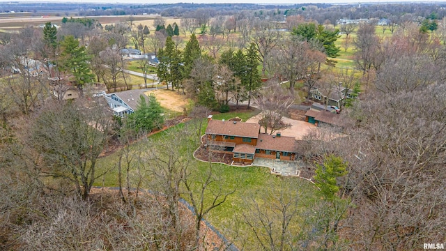 drone / aerial view featuring a rural view