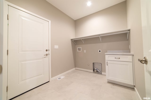 washroom featuring washer hookup and hookup for an electric dryer