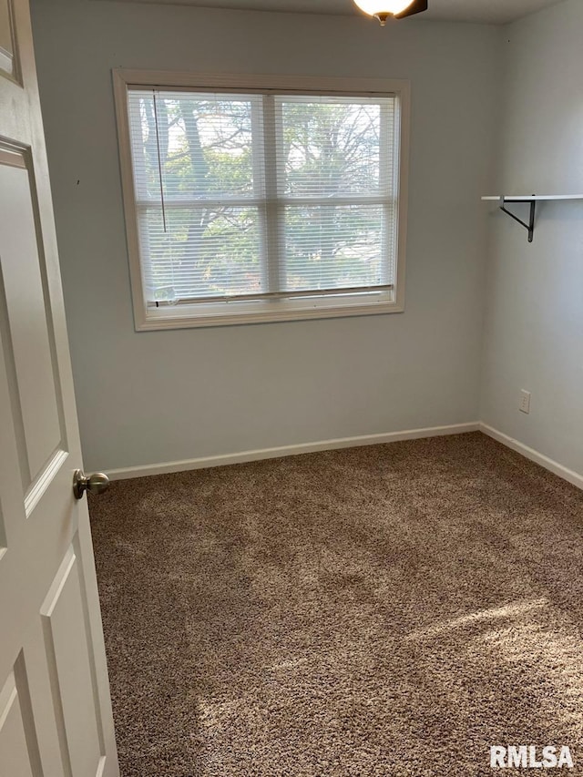 empty room featuring carpet flooring