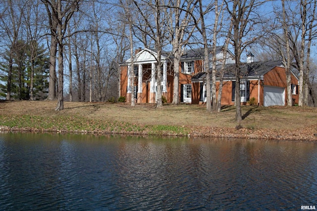 view of water feature