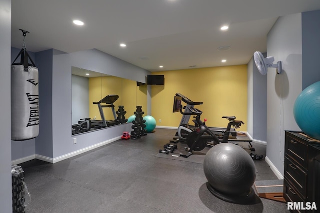 view of exercise room