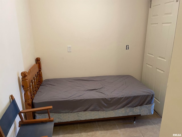 view of tiled bedroom