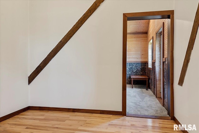 interior space with light wood-type flooring