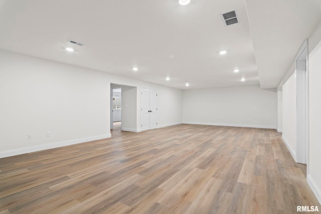 interior space featuring light hardwood / wood-style flooring