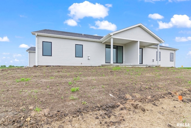 view of rear view of property