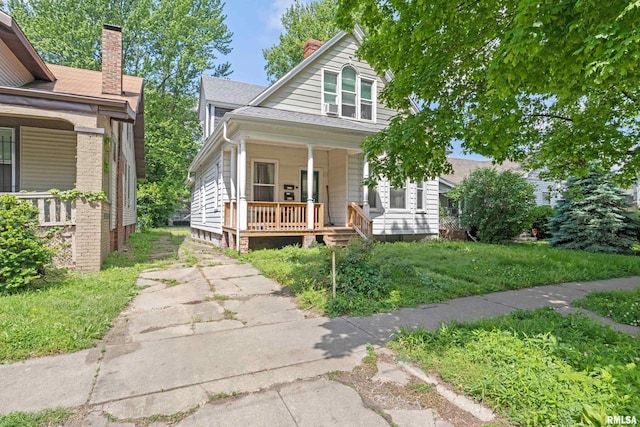 bungalow-style home with covered porch