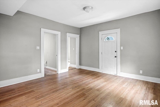 foyer featuring wood-type flooring