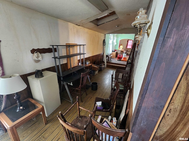 interior space with wood-type flooring