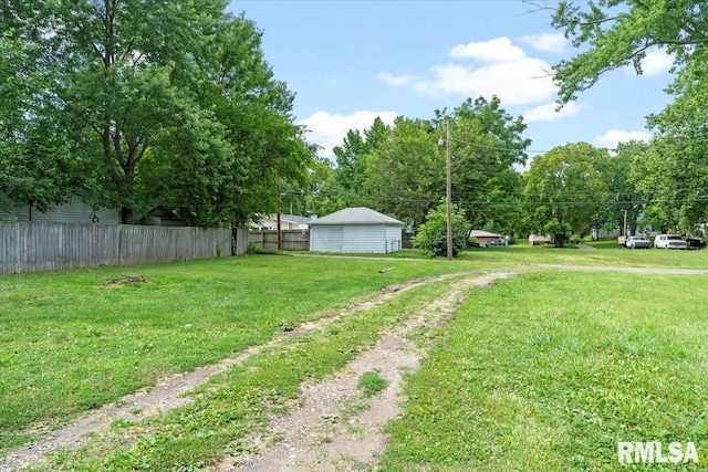 view of yard