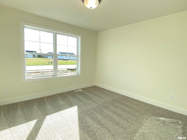 spare room with carpet floors