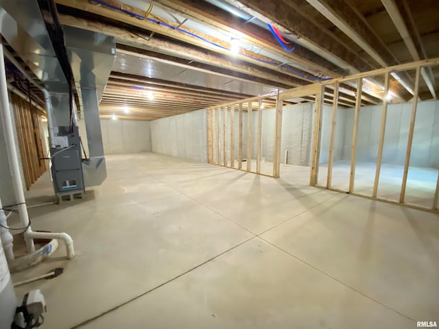 view of basement