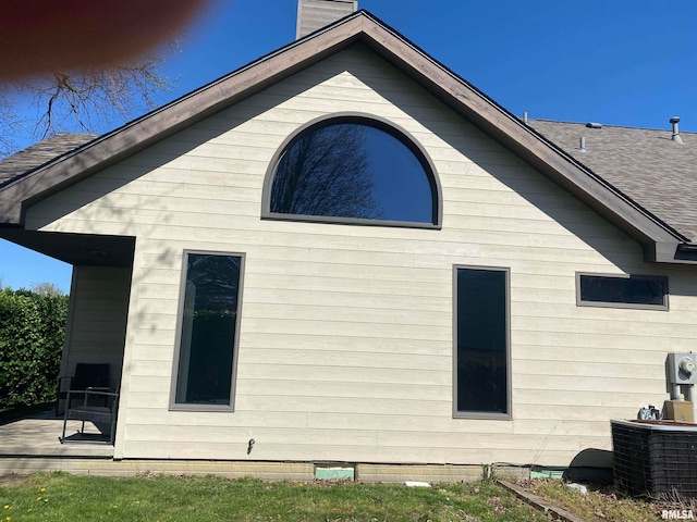 view of property exterior featuring cooling unit