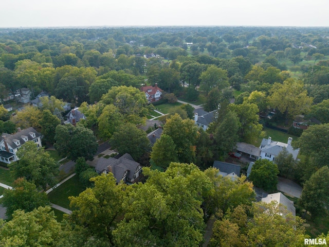 drone / aerial view with a residential view