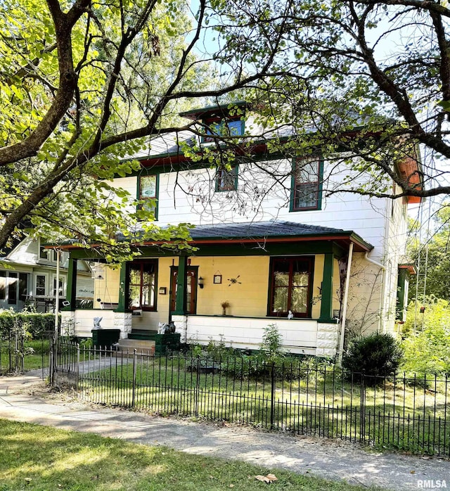 view of front of house with a porch