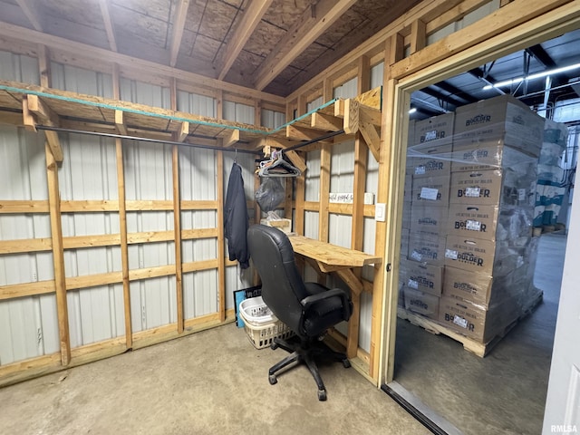 1677 E Smokey Rd, Avon, IL 61415 - unfurnished office with concrete flooring