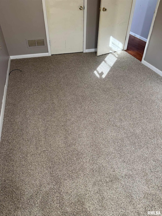 interior space featuring carpet floors