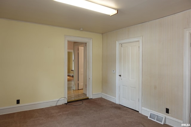 view of carpeted empty room