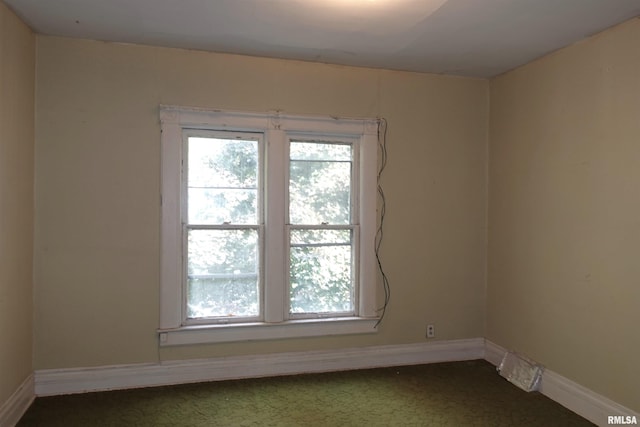 view of carpeted empty room