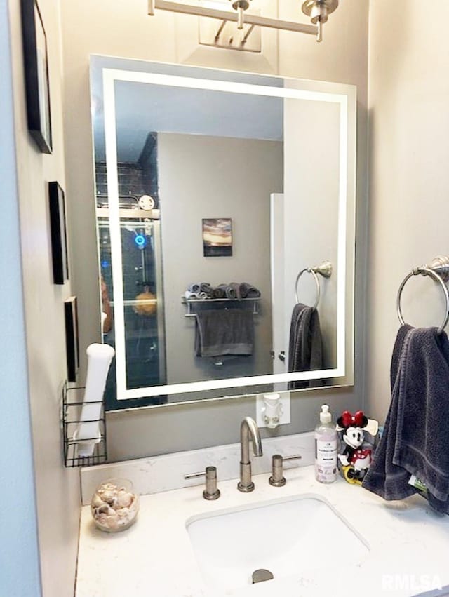 bathroom featuring vanity