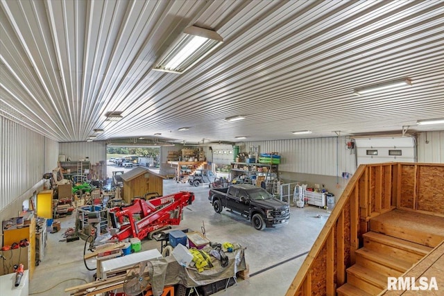 interior space with concrete flooring