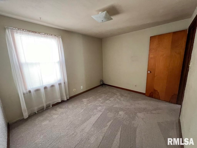 view of carpeted empty room