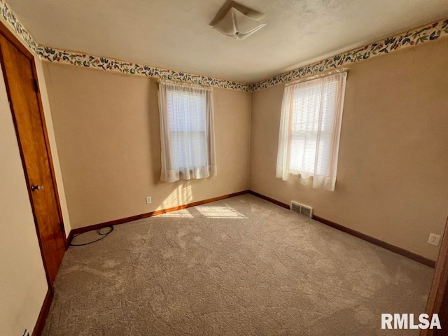 view of carpeted empty room