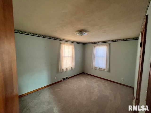 view of carpeted empty room