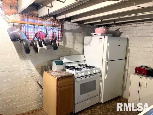 kitchen with white appliances