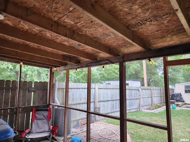 sunroom / solarium with a healthy amount of sunlight