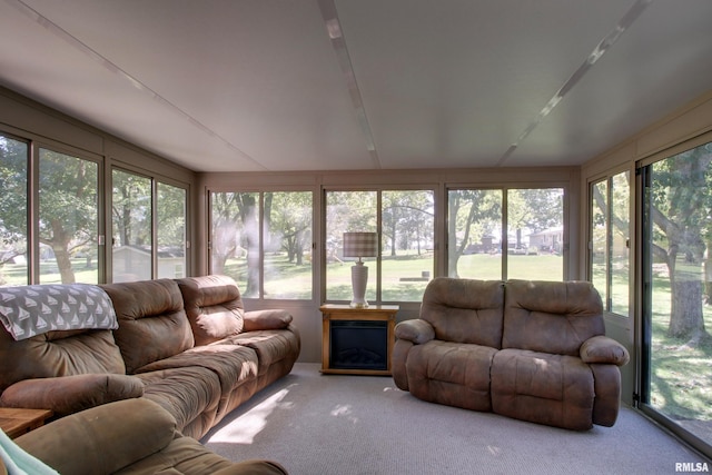 sunroom with plenty of natural light