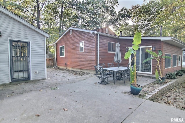 rear view of property with a patio