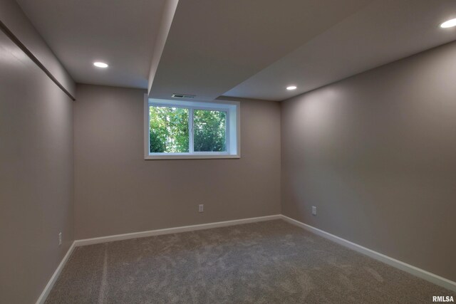 view of carpeted empty room