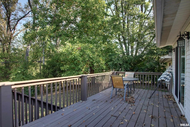 view of wooden terrace