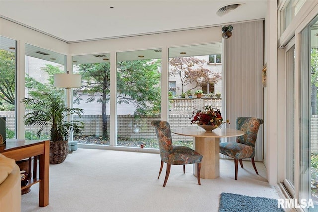 view of sunroom