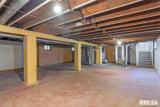 view of basement