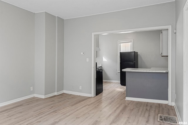 interior space featuring light hardwood / wood-style floors