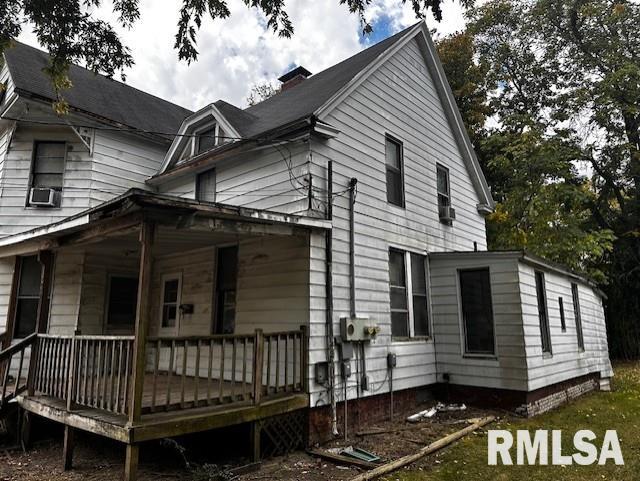view of back of property