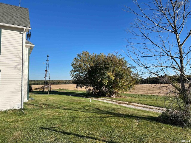 321 N County Road 1200, West Point, IL 62380 - view of grassy yard featuring a view of countryside