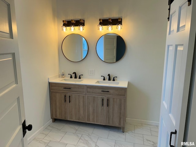 bathroom with vanity