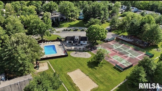 77 Country Pl Unit 77, Springfield, IL 62703 - drone / aerial view of a pool area